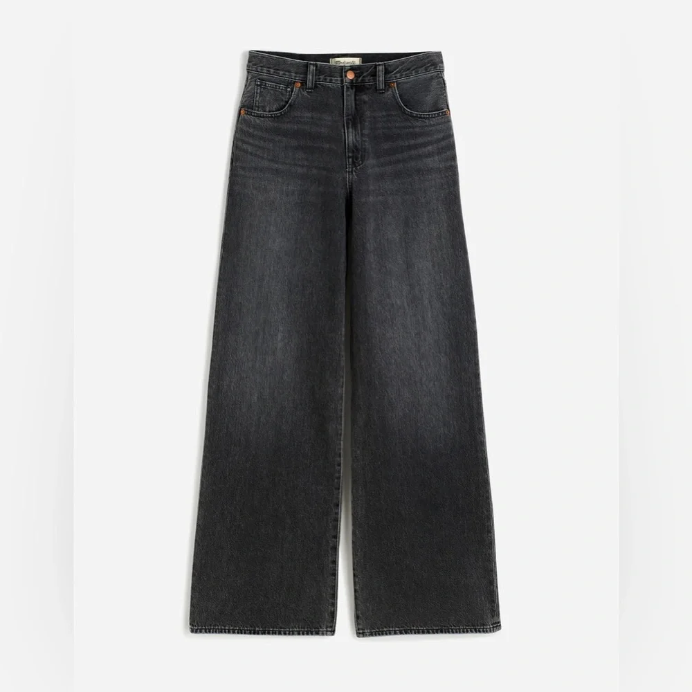 Madewell Super Wide Leg Black Jeans Size 30 - Picture 4 of 13